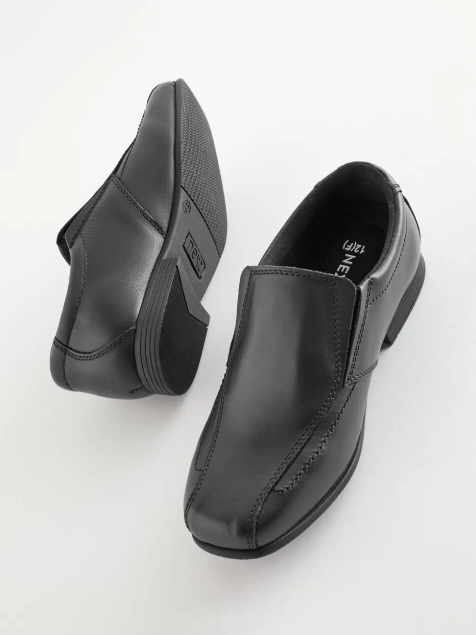 Noir - Mocassins d'écolier en cuir