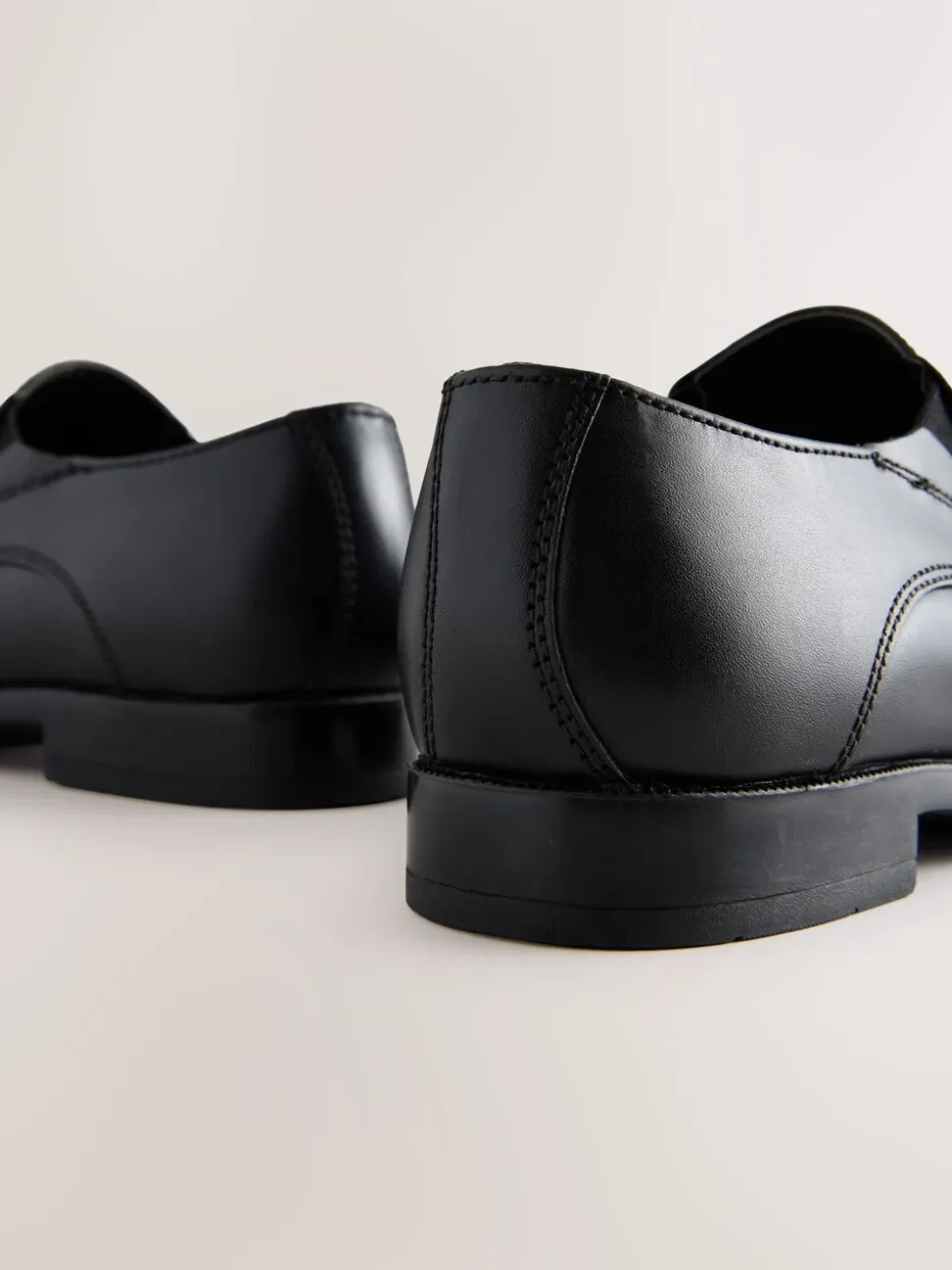 Noir - Mocassins en cuir pour l’école