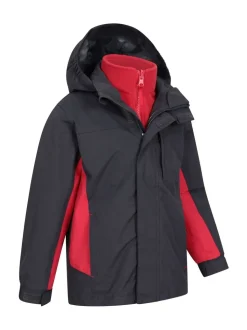 Noir - Mountain Warehouse Cannonball 3 en 1 Veste imperméable