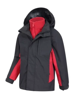 Noir - Mountain Warehouse Cannonball 3 en 1 Veste imperméable
