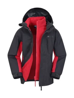 Noir - Mountain Warehouse Cannonball 3 en 1 Veste imperméable