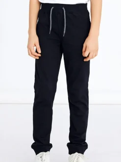 Noir - Name It - Pantalon de jogging en coton à revers