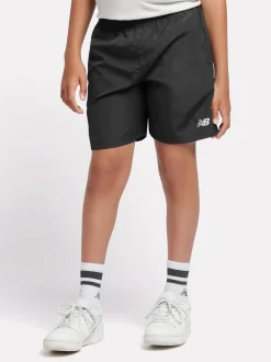 Noir - New Balance Short en nylon à petit logo