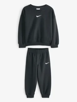 Noir - Nike Ensemble Essentiel Marl Col rond Survêtement Little Kids