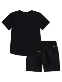 Noir - Nike Ensemble t-shirt Miler et short Challenger Little Kids