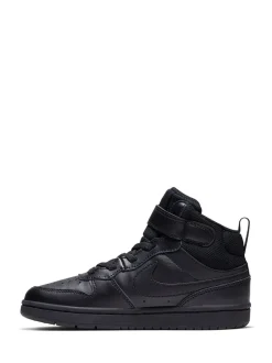 Noir - Nike Junior Court Borough Mid Trainers