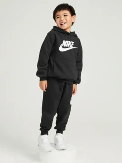 Noir - Nike survêtement en polaire Little Kids Club