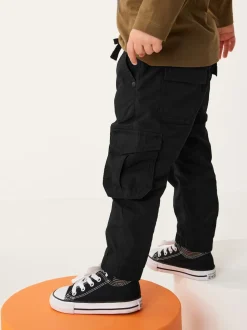 Noir - Pantalon cargo doublé (3mths-7yrs)