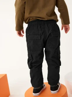 Noir - Pantalon cargo doublé (3mths-7yrs)