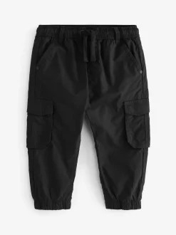 Noir - Pantalon cargo doublé (3mths-7yrs)
