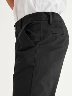 Noir - Pantalon chino extensible (3-17ans)
