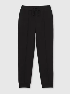 Noir - Pantalon de jogging Reiss Premier Premium Interlock à cordon