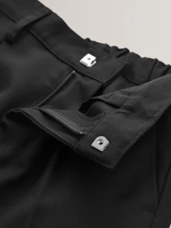 Noir - Pantalon scolaire à plis (3-17ans)