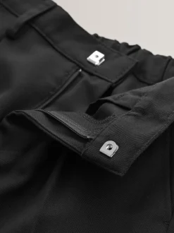Noir - Pantalon scolaire à plis (3-17ans)