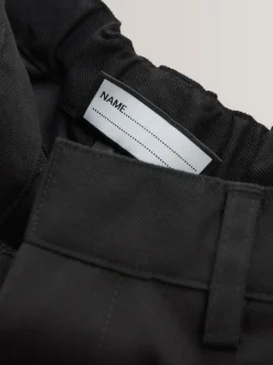 Noir - Pantalons d’école Coupe droite (3-17ans)