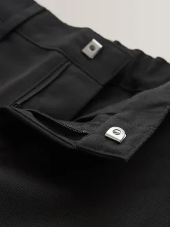 Noir - Pantalons d’école Coupe droite (3-17ans)