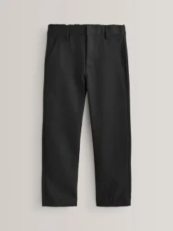 Noir - Pantalons d’école Coupe droite (3-17ans)