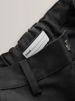 Noir - Pantalons d’école Coupe droite (3-17ans)