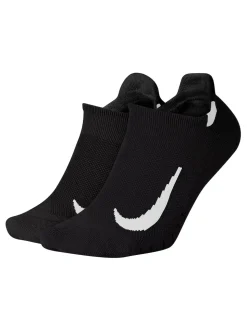 Noir - Paquet de chaussettes Nike Multiplier Running No Show 2