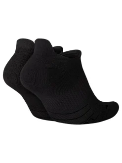 Noir - Paquet de chaussettes Nike Multiplier Running No Show 2