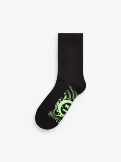 Noir - Paquet de chaussettes en coton riche 7