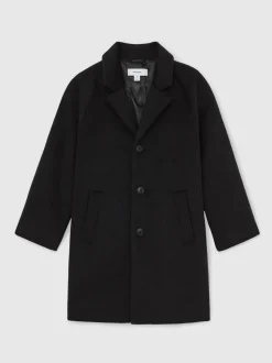 Noir - Pardessus Reiss Wallace en laine mélangée à manches raglan