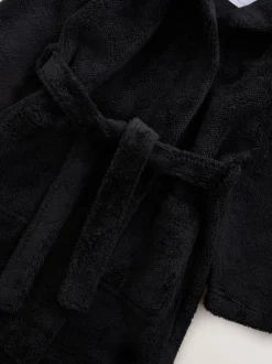 Noir - Peignoirs en laine polaire (1.5-16ans)