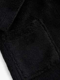 Noir - Peignoirs en laine polaire (1.5-16ans)