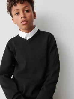 Noir - Pull Clarks unisexe en maille pour l’école