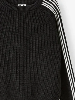 Noir - Pull Col rond en maille Cotton On