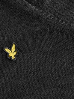 Noir - Pull Lyle & Scott Garçons en maille à Col rond