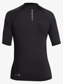 Noir - Quiksilver Jeunes Manches courtes UPF50 Gilet anti-éclaboussures