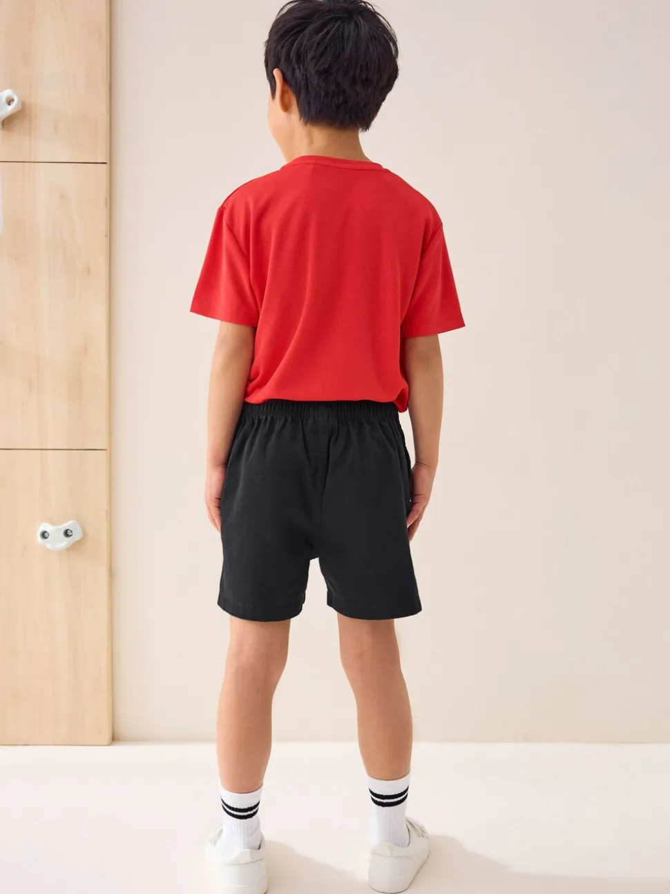 Noir - Short de sport de rugby (3-16ans)