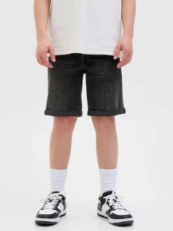 Noir - Short en jean JACK & JONES Junior coupe standard
