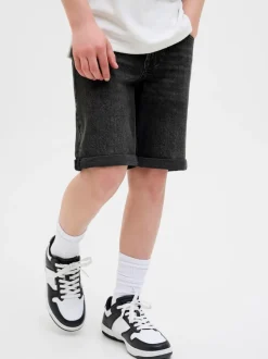 Noir - Short en jean JACK & JONES Junior coupe standard