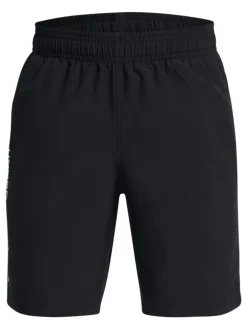 Noir - Short tissé Under Armour Wordmark