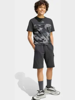 Noir - Shorts adidas Camouflage à poche