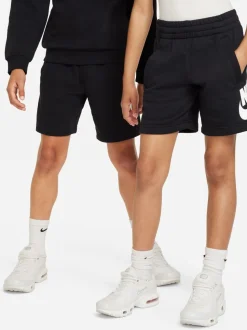 Noir - Shorts en molleton Français terry Nike Club
