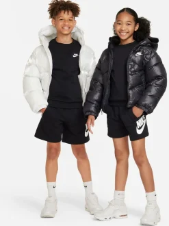 Noir - Shorts en molleton Français terry Nike Club