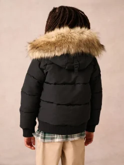 Noir - Superdry Everest Bomber Coat