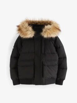 Noir - Superdry Everest Bomber Coat