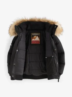 Noir - Superdry Everest Bomber Coat