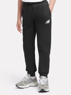 Noir - Survêtement New Balance brossé à dos empilé à logo