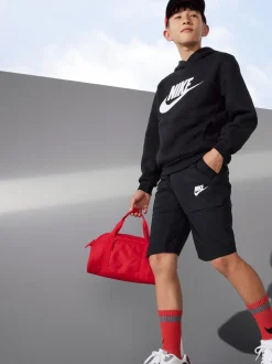 Noir - Sweat à capuche Nike Club polaire avec logo