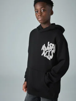 Noir - Sweat à capuche smALLSAINTS Orlando oversize