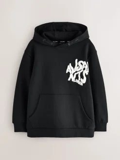 Noir - Sweat à capuche smALLSAINTS Orlando oversize