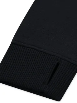 Noir - Sweat à capuche zippé avec logo Abercrombie & Fitch