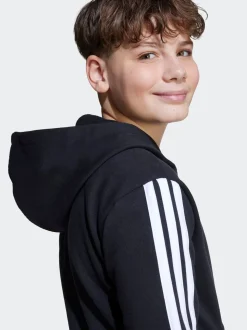Noir - Sweat-shirt à capuche adidas Essentials enfant