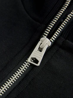 Noir - Sweat-shirt smALLSAINTS Underground oversize à demi-fermeture éclair