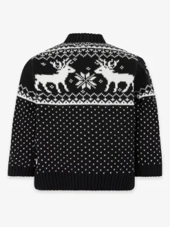 Noir - The Little Tailor - Pull de Noël en forme de renne et de foire